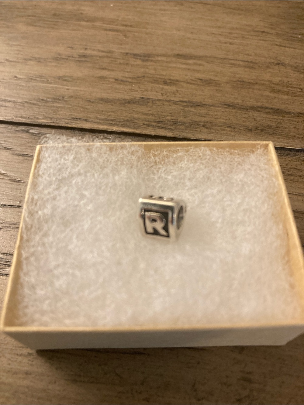 Pandora Sterling Silver Letter 'R' Charm